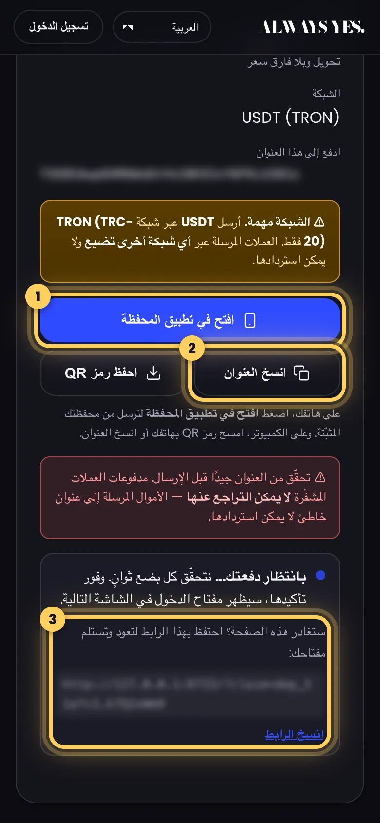 الخطوة 3: أرسِل الدفعة